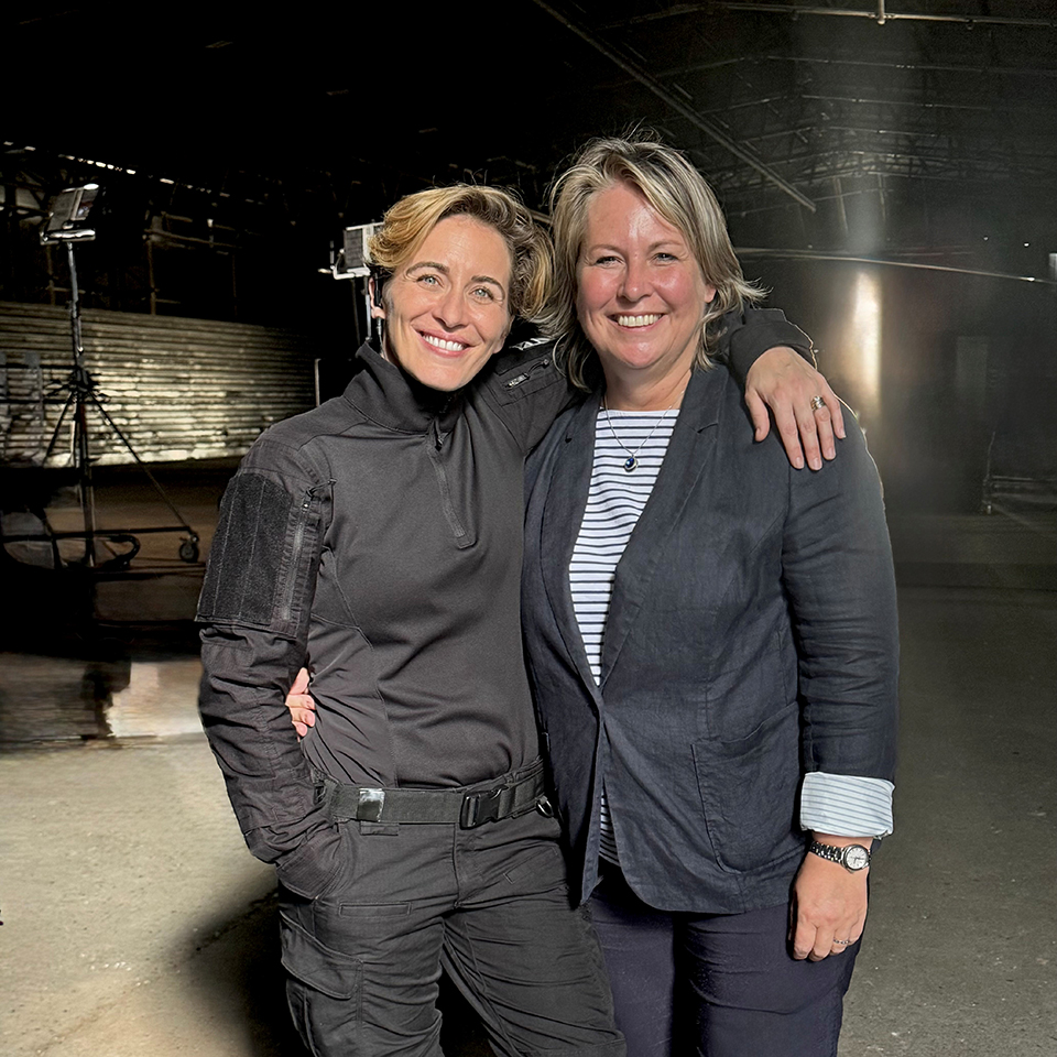 Vicky McClure and Helen James on the set of Trigger Point 4